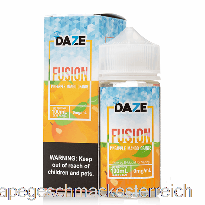 Eisgekühlte Ananas-Mango-Orange – 7 Daze Fusion – 100 Ml, 0 Mg Vape-Geschmack